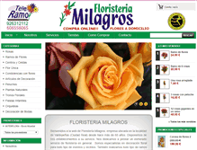 Tablet Screenshot of floristeriamilagros.com